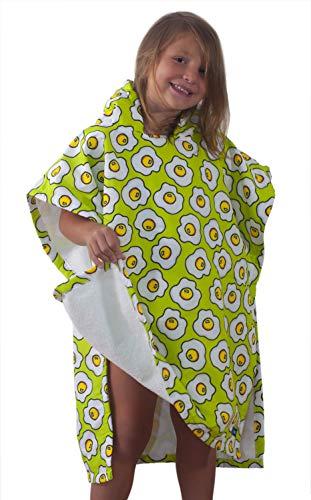 Roupão tactel-ovo (6-10 anos) toalha poncho