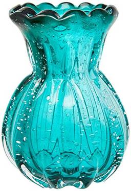 Veronese Vaso 12 * 9cm Vidro Azul Clar Cn Home & Co Único