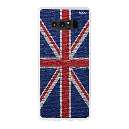 Capa Personalizada Bandeira Reino Unido, Husky para Galaxy Note8, Capa Protetora para Celular, Colorido