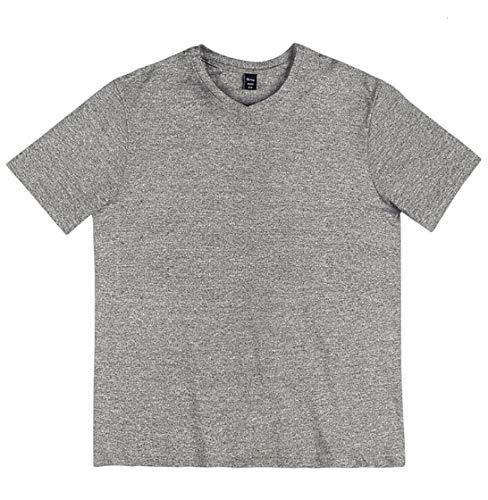 Camiseta Básica Manga Curta Com Gola V, Hering, Masculino, Mescla, M