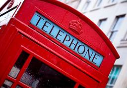 Tela Decorativa Cabine Telefônica Vermelha de Londres Decore Pronto Multicor 30x21cm