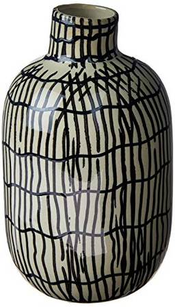 Caicos Garrafa Decorativ 20 * 13cm Ceramica Bran/pret Cn Home & Co Único