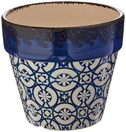 Carriche Vaso 15 * 16cm Ceramica Azul Cn Home & Co Único