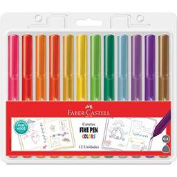 Caneta Ponta Fina, Faber-Castell, Fine Pen Colors, FPB/PROZF, Edição Especial, 12 cores