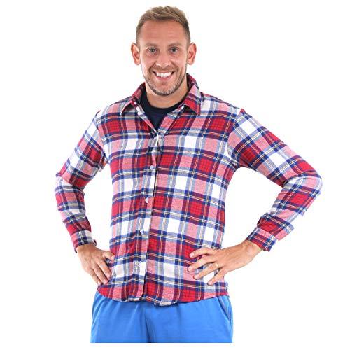 Fantasia Camisa Bento Adulto 49126-g Sulamericana Fantasias Vermelho/azul G 46/48
