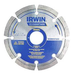 Irwin IW8946, Disco Diamantado Segmentado Premium 115 mm x 22.22 mm, Prata e Azul