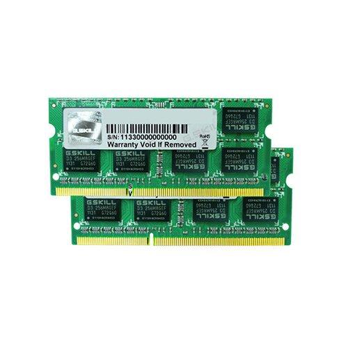 Kit de Memoria 2X2Gb 204P DDR3 1066 PC3 8500, G.SKILL, F3-8500CL7D-4GBSQ, 4 GB