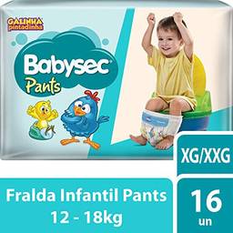 Fralda Babysec Galinha Pintadinha Pants Xg/Xxg 16 Unids, Babysec, XG/XXG