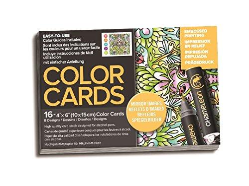 Cartões de Colorir, Chameleon, Cc0105, Verde Escuro