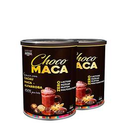 Achocolatado de Maca Peruana Chocomaca Color Andina Food,2 potes de 200g, Pré-Treino Energético Proteico