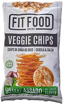 VeGGie Chips Grão de Bico Cebola e Salsa Fit Food 40g