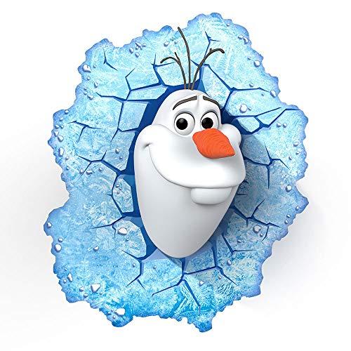 Luminária Olaf Frozen, 3D Light FX, Branco