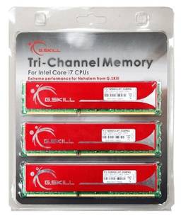 Kit de Memória G.SKILL - 6 GB com 3X2Gb 240P DDR3 1600 Pc3 12800, F3-12800CL9T-6GBNQ