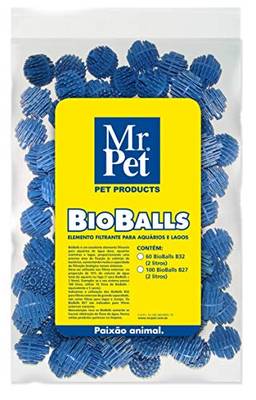 Bio Ball, 27mm com 100 Unidades Tudo Pet Para Peixes