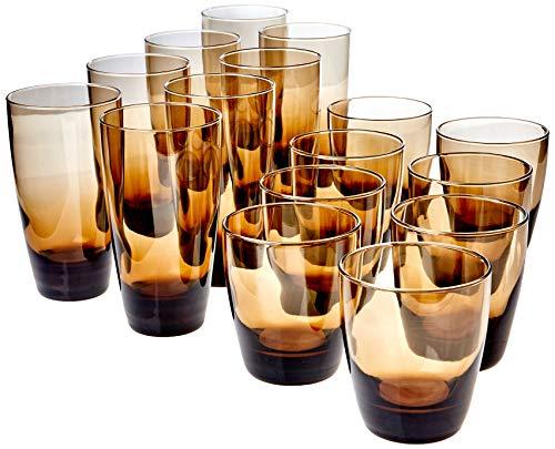 Classic Mocha Jogo com 16 Copos Whisky/L; drink Libbey Transparente