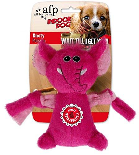 All For Paws 3065 Knoty Indoor Dog Brinquedo Pelúcia para Cachorro, cores sortidas
