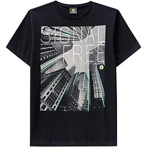Camiseta Manga Curta, Meninos, Lemon, Preto, 10