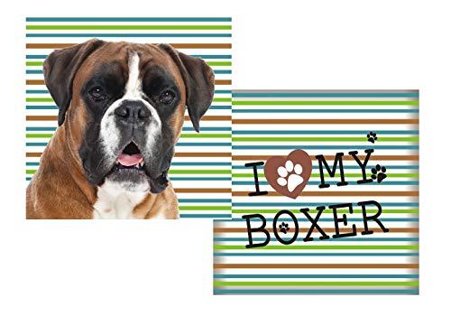 Almofada Pet de Raças Boxer SS Pets para Cães, 45x45cm