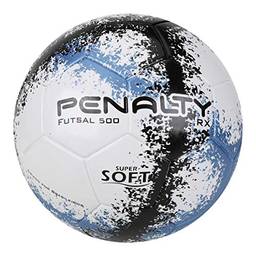 AX Esportes Bola de Futsal Penalty Ultra Fusion 500, Branco/Azul