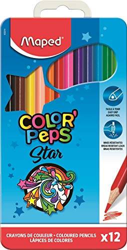 Lápis de Cor Color Peps Caixa Metal x 12, Maped, Multicor
