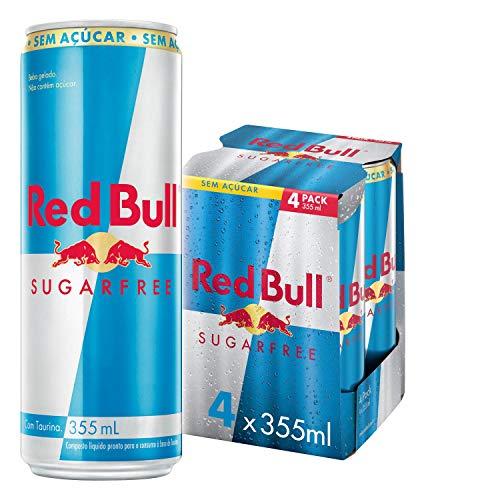 Energético sem Açúcar Red Bull Energy Drink Pack com 4 Latas de 355ml