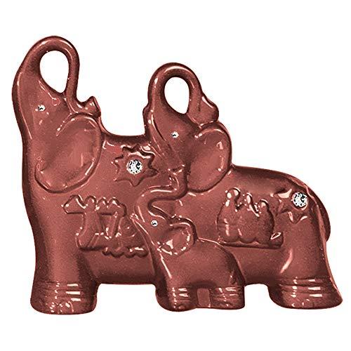 Trio De Elefantes Ceramicas Pegorin Cobre