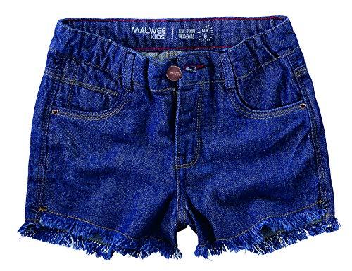 Shorts Comfort Cintura Média Shorts Comfort Cintura Média, Malwee Kids, Meninas, Azul, 8