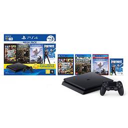 Console PlayStation 4 1TB Bundle Hits 6 - Horizon Zero Dawn Complete Edition, Days Gone, Grand Theft Auto V Premium Edition - PlayStation 4 (Versão Nacional)
