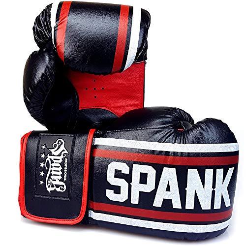 Luva De Boxe E Muay Thai Sparring Spank - 14Oz - Preto