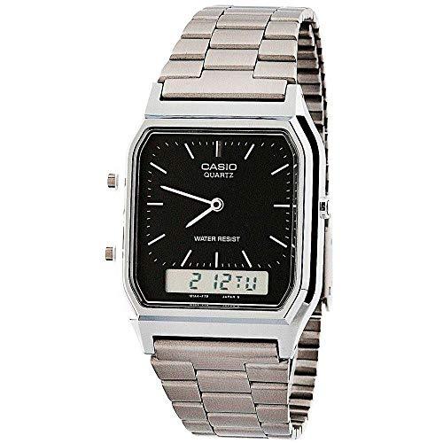 Relógio Masculino Anadigi Casio AQ-230A-1DMQ - Prata