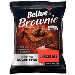 Brownie Chocolate Zero Açúcar sem Glúten sem Lactose Belive 40g