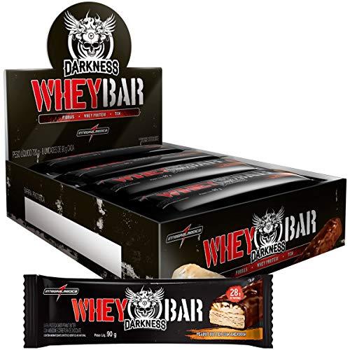 Whey Bar Darkness - 8 Unidades 90G Peanut Butter/Amendoin - Integralmédica, Integralmedica