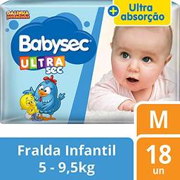 Fralda Babysec Galinha Pintadinha Ultrasec M 18 Unids, Babysec, M