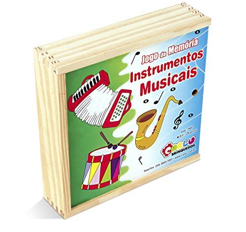Musicalização Memoria Instrumentos Musicais Mdf 28 Peças Caixa Carlu Brinquedos