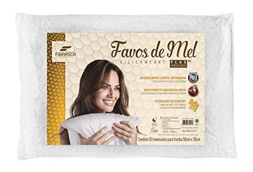 Travesseiro Favos de Mel Plus para Fronhas Revestimento Fibrasca Branco 50X70 Cm