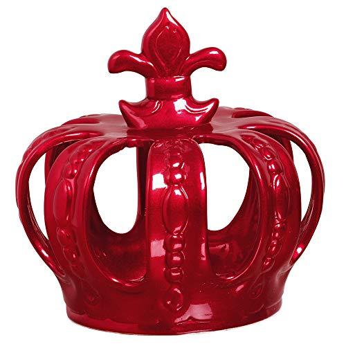 Coroa Para Enfeite Grande Ceramicas Pegorin Vermelho No Voltagev