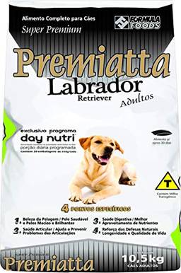 Labrador Sc 10,5kg (30x350 Grs) Premiatta Sabor Frango