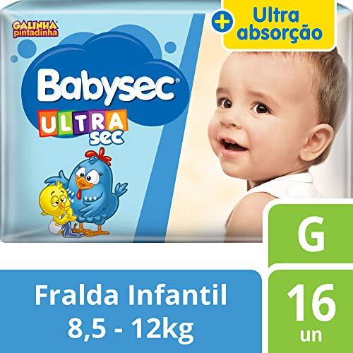 Fralda Babysec Galinha Pintadinha Ultrasec G 16 Unids, Babysec, G