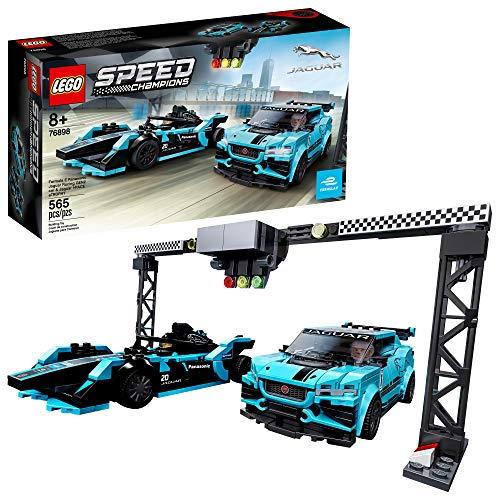 76898 LEGO Speed Champions Formula E Panasonic Jaguar Racing GEN2 car & Jaguar I-PACE eTROPHY, Kit de Construção (564 peças)