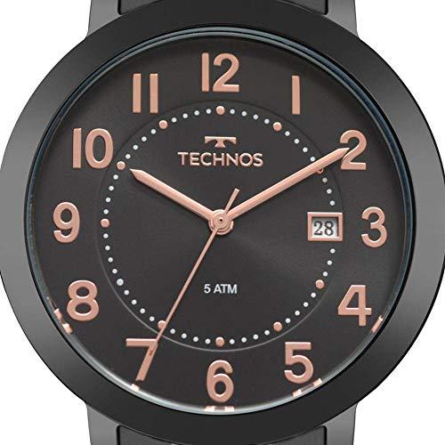 Relógio Technos Feminino Ref: 2115mrv/4p Elegance Preto