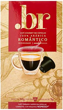 Café em Cápsula  Romântico Int 5, Compatível com Nespresso, Contém 10 Cápsulas