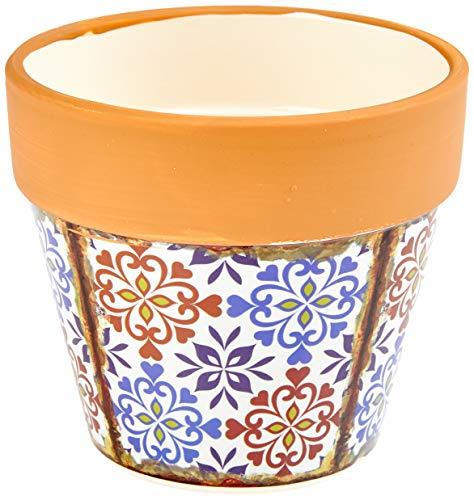 Carmo Vaso 12, 5 * 14cm Ceramica Multicol Cn Home & Co Único