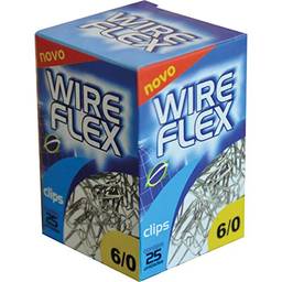 Wire Flex 15009, Clips Galvanizado, Multicolor, Pacote de 10