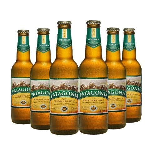 Cerveja Patagonia Bohemian Pilsener Long Neck 355ml - Caixa com 6 unidades