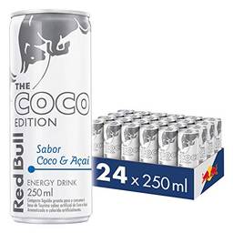 Red Bull Energy Drink, Coco, 250ml (Pacote com 24 latas)