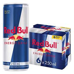 Energético Red Bull Energy Drink Pack com 6 Latas de 250ml