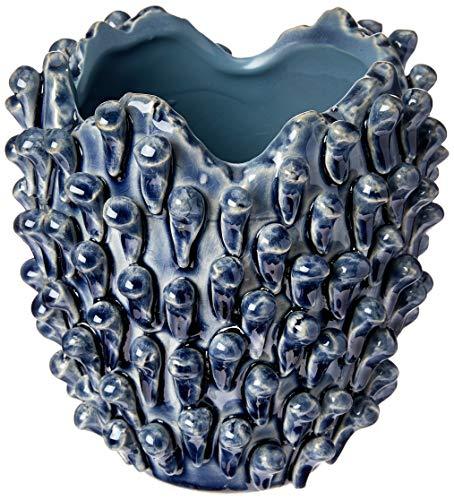 Scott Vaso 14 * 13cm Ceramica Azul Cn Home & Co Único