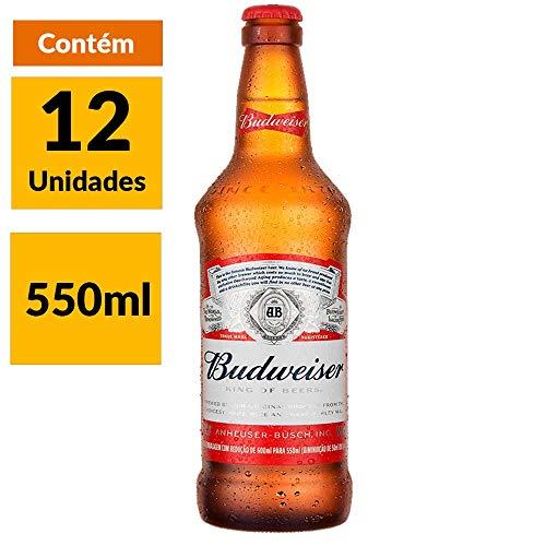 Cerveja Budweiser 550ml Caixa (12 Unidades)