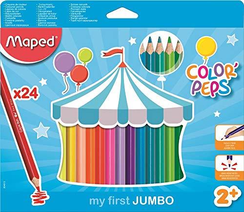 Lápis de Cor Color Peps Jumbo Caixa x 24, Maped, Multicor