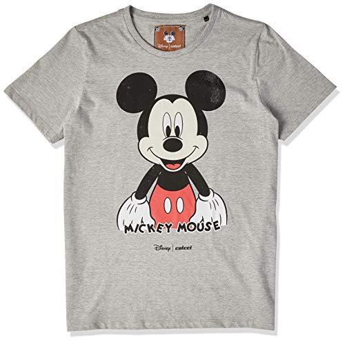 Camiseta Disney: Mickey Mouse, Colcci, Masculino, Cinza (Mescla), G